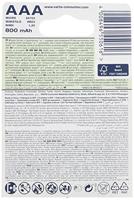 Batterij oplaadbaar Varta 4xAAA 800mAh ready2use - thumbnail