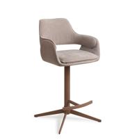 Jesper Home Barkruk 'Oketo' Draaibaar, kleur No Grey Mouse (zithoogte 65cm) - thumbnail