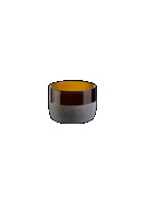 Iwas glas brons frosted, 12cl/4oz, 7,4 x 5,1cm, doos a 4 stuks - thumbnail