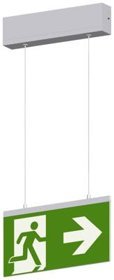 Beltrona M19002 LED-vluchtwegverlichting Plafondopbouwmontage Rechts, Links, Naar boven, Naar beneden