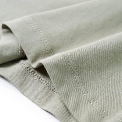 Kindershirt apenprint 128 lichtkakikleurig - thumbnail