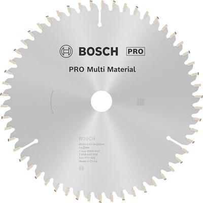 Bosch Accessoires Cirkelzaagblad Multi Material 190 x 20/16 x 2,4 mm, 54 1st - 2608640508 Bosch Accessoires Cirkelzaagblad Multi Material 190 x 20/16 x 2,4 mm, 54 1st - 2608640508