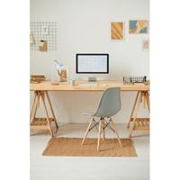 Bureaulamp EDM 32015 Wit Natuurlijk Hout Staal 40 W 12 x 17 x 45 cm - thumbnail