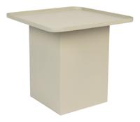 ZILT Vierkante Bijzettafel 'Michee' 44 x 44cm, kleur Ivory - thumbnail