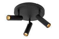 Lucide GRADO - Plafondspot - Ø 25 cm - 3xGU10 (MR11) - Zwart - thumbnail