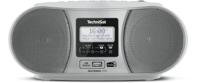 TechniSat DIGITRADIO 1990 Radio/CD-speler DAB+, VHF (FM) AUX, Bluetooth, CD, USB Acculaadfunctie, Wekfunctie Zilver - thumbnail