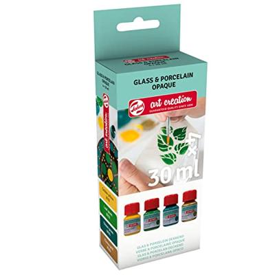 Royal Talens Talens Art Creation Glas & Porselein Dekkend Set 4 x 30 ml - Groen Goud