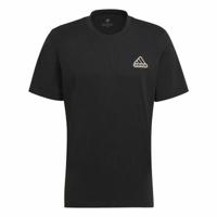 Heren-T-Shirt met Korte Mouwen Adidas Essentials Feel Comfy Zwart - Maat: M - thumbnail