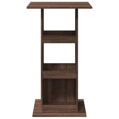 Bartafel met opbergruimte 60x60x102 cm hout bruin eikenkleur