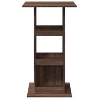Bartafel met opbergruimte 60x60x102 cm hout bruin eikenkleur - thumbnail