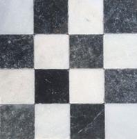 Anticato Blue and White vloertegel marmer look 10x10 cm multicolor mat - thumbnail