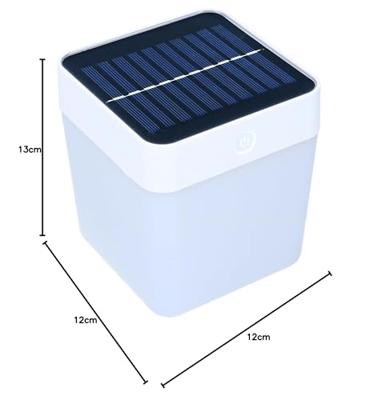 Grundig solar lamp tuinverlichting op zonne energie wit/oranje/blauw/groen licht tot 8 uur licht - thumbnail