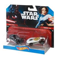 Mattel Star wars auto darth vader met princess leia - thumbnail
