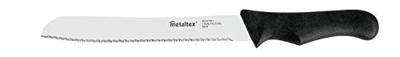 Metaltex basic line broodmes 31 cm rvs/zwart
