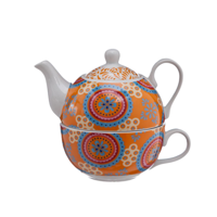 Theepot met tas deco - thumbnail