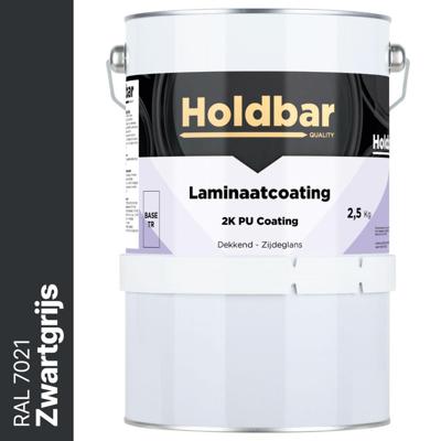 Holdbar Laminaatcoating Zwartgrijs (RAL 7021) 2,5 Kg
