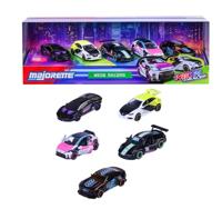 MAJORETTE - SL Neon Racer Cadeaupakket met 5 voertuigen - Geschikt voor kinderen vanaf 3 jaar - thumbnail