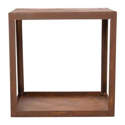 Hodr Handmade Houtopslag box 50 cm vuur houtblokken Roest