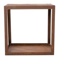 Hodr Handmade Houtopslag box 50 cm vuur houtblokken Roest - thumbnail