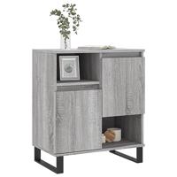 Dressoir 60x30x75 cm bewerkt hout grijs sonoma eikenkleurig - thumbnail