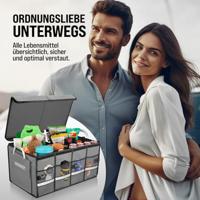 Kofferbak Organizer Tas Grijs 60x35x30cm - thumbnail