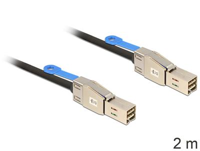 DeLOCK cable mini sas sff-8644 > mini sas sff-8644, 2m kabel (83395)
