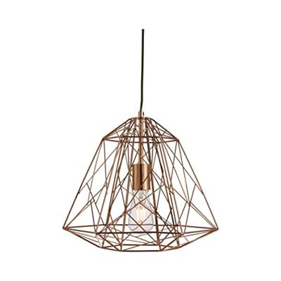 Searchlight Koperen draadlampGeometric Cage Ø 39cm - 7271CU