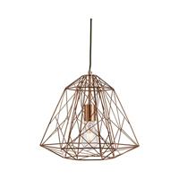 Searchlight Koperen draadlampGeometric Cage Ø 39cm - 7271CU - thumbnail
