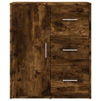 Dressoirs 2 st 60x31x70 cm bewerkt hout gerookt eikenkleurig - thumbnail