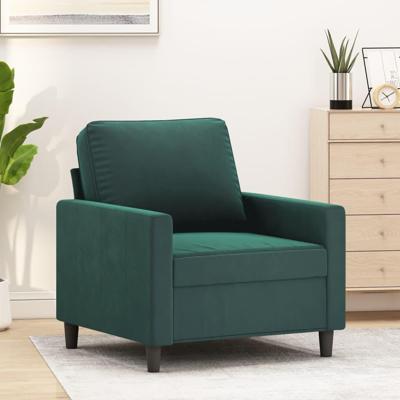 Fauteuil 60 cm fluweel donkergroen Fauteuil 60 cm fluweel donkergroen
