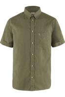 Fjallraven Övik Travel SS Shirt Heren Green M - thumbnail