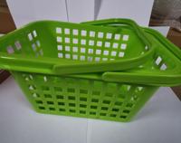 Wasknijpermandje kunststof met hendel kleur groen - thumbnail