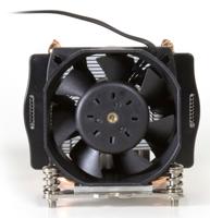 Inter-Tech A-24 Processor Koeler 6 cm Aluminium, Zwart - thumbnail