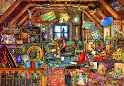 Hidden Object Attic Puzzel 1000 stukjes Hidden Object Attic Puzzel 1000 stukjes