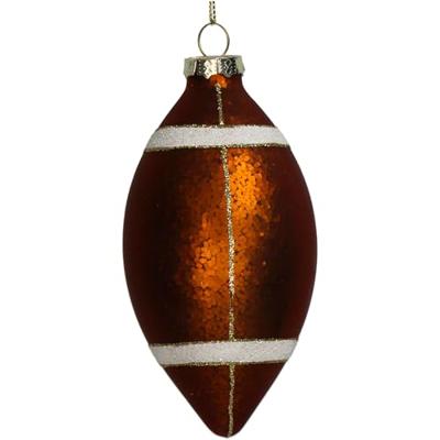 Ornament rugby ball glass brown 13cm Kersten - Kersten Ornament rugby ball glass brown 13cm Kersten - Kersten
