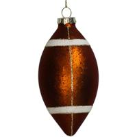 Ornament rugby ball glass brown 13cm Kersten - Kersten - thumbnail