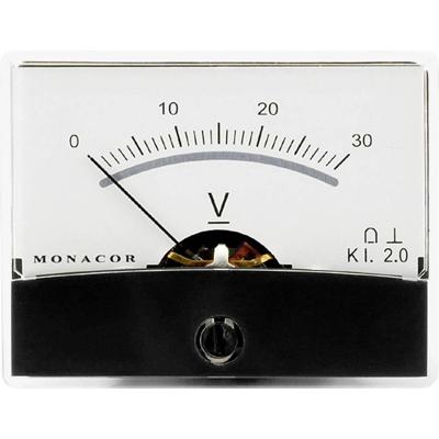 Monacor 0290610 PM-2/30V Monacor 0290610 PM-2/30V PM-2/30V draaispul-inbouwinstrument, 30 V.