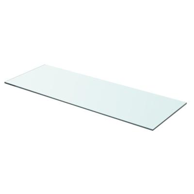 Wandschap transparant 70x25 cm glas