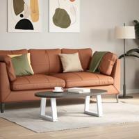 Eettafelpoten 2 st V-vormig 30x(30-31,3) cm staal wit - thumbnail