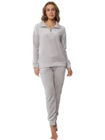 Warm velours huispak - Modern brown - Warm 2-delig pyjama pak fleece - 48 - Creme - 48 - 48 - 48 - 48 - 48 - 48 - 48 - 48 - 48 - 48 - 48 - thumbnail