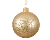 Kerstbal Glas Tak Ø8cm Parel 1st - thumbnail