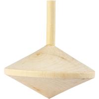 Creativ Company Houten tol naturel, ø 5,5cm - thumbnail