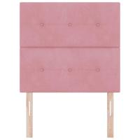 LED Hoofdbord met LED-striplichten Roze 100 cm Polyester - thumbnail