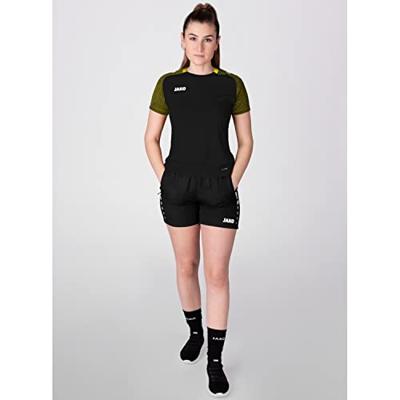 JAKO 6122D T-Shirt Performance Dames - Zwart/Zachtgeel - 42 - thumbnail