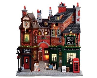 Lemax english lane verlichte facade 2017