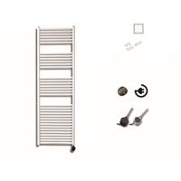 Elektrische Design Radiator Sanicare Plug En Play 172 x 45 cm Wit Thermostaat Chroom 920 Watt Sanicare - thumbnail