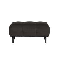 WOOOD Hocker 'Lloyd' Velvet, kleur Cast Iron - thumbnail