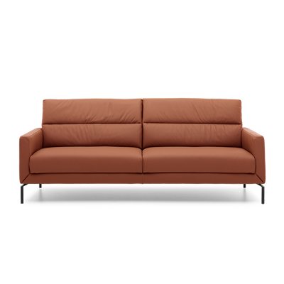 Relaxbank 3-Zits T-501 Cognacbruin Leer