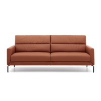 Relaxbank 3-Zits T-501 Cognacbruin Leer - thumbnail