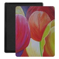 Lunso - Kobo Aura Edition 1 hoes (6 inch) - Vegan Saffiano Leren sleep cover - Tulpen - thumbnail